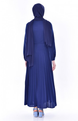 Indigo Hijab Dress 0535-01