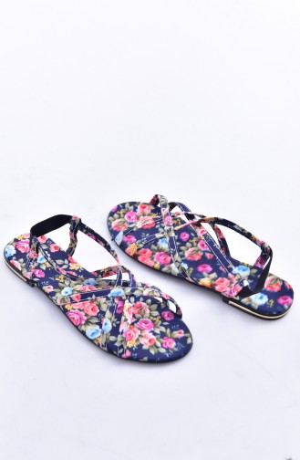 Navy Blue Summer Sandals 50257-04