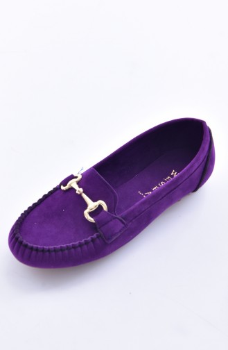 Purple Women`s Flats 50194-17