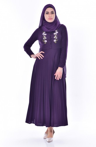 Purple Hijab Dress 0535-05