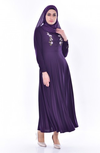 Purple Hijab Dress 0535-05