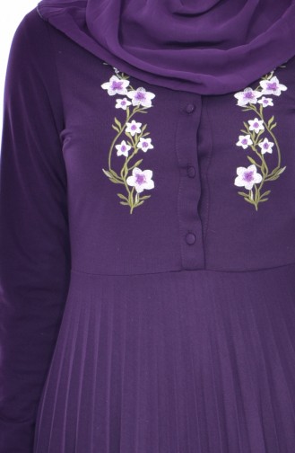 Purple İslamitische Jurk 0535-05