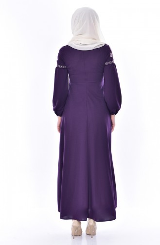 Purple Hijab Dress 0536-01