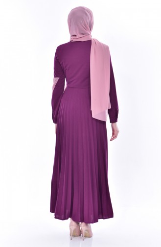 Plum Hijab Dress 0535-03