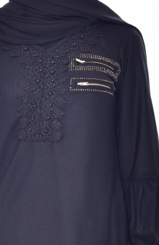 Blouse a Dentelle 1019-03 Noir 1019-03