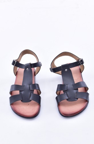 Black Summer Sandals 50252-01