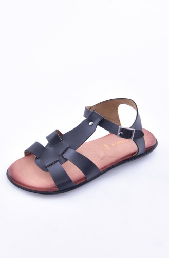 Black Summer Sandals 50252-01