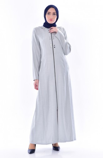 Hijab Mantel mit Kapuzen 1010-01 Wassergrün 1010-01