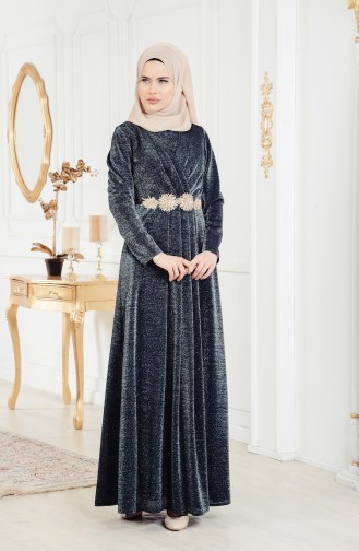 Abendkleid mit Spitzen 1272-01 Grün 1272-01