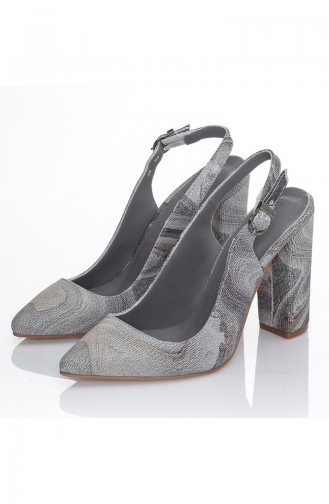 Gray High Heels 7002-Marble