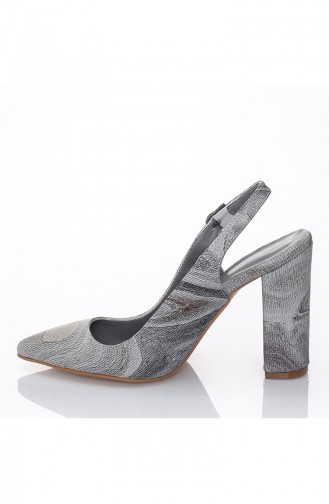 Gray High Heels 7002-Marble