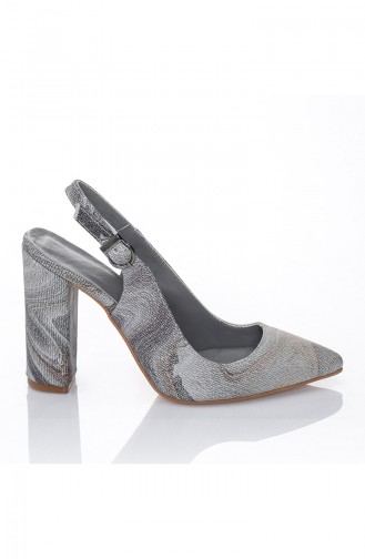 Gray High Heels 7002-Marble