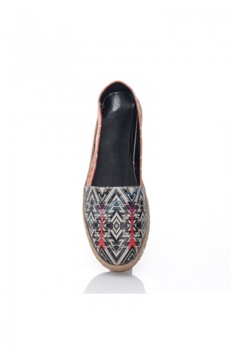 Black Woman Flat Shoe 7015-Boju
