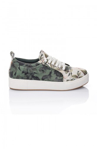 Women´s Casual Shoes 7019-Bennie Green Pattern 7019-Bennie