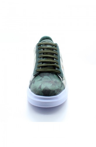 Kadın Spor Ayakkabı 7029-Bennie Yeşil Desen