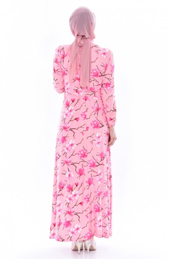 Powder Hijab Dress 0256-01