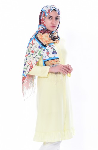 ELIFSU Ruffled Tunic 1234-01 Yellow 1234-01