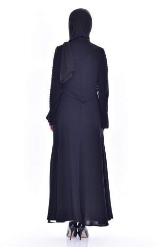 Robe avec Abaya 1817033-205 Noir 1817033-205