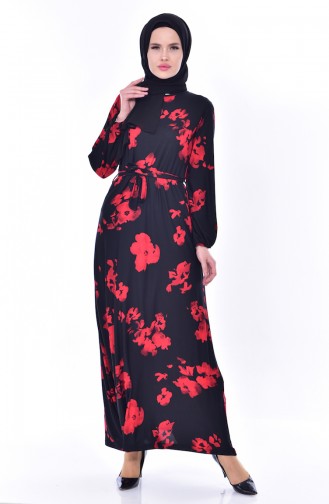 Black Hijab Dress 0256A