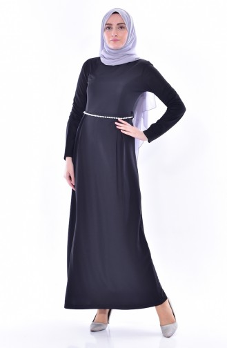 YNS Belted Dress 3840-04 Black 3840-04