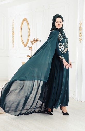 Robe de Soirée 4009-05 Vert emeraude 4009-05