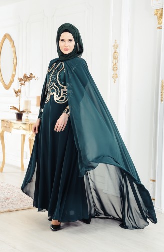 Robe de Soirée 4009-05 Vert emeraude 4009-05