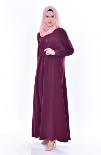 فستان أحمر كلاريت 1884-06