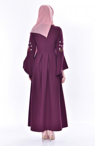Robe Hijab Bordeaux 81526-05