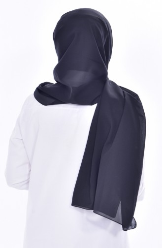 Châle Mousseline Aplliqué 60056-01 Noir 60056-01