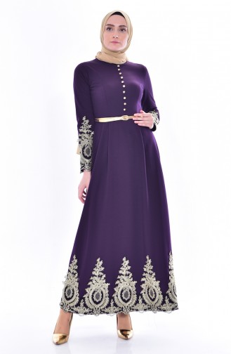 Lace Dress 4462-08 Purple 4462-08