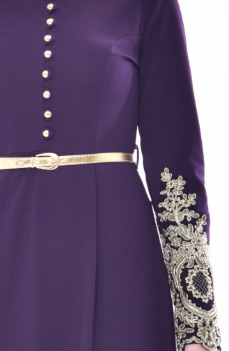 Lace Dress 4462-08 Purple 4462-08