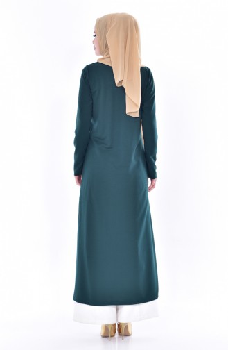 Abayas Vert emeraude 4456-04