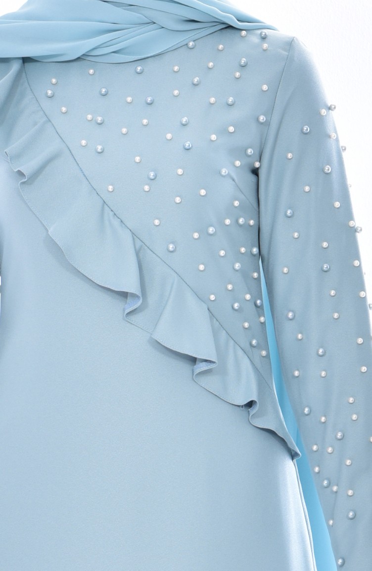 Mint Green Hijab Dress 059802 Sefamerve