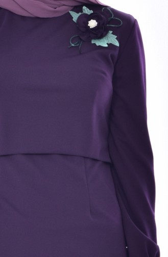 Purple İslamitische Jurk 3484-02