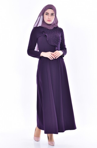 Frilly Dress 3478-03 Purple 3478-03
