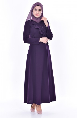 Frilly Dress 3478-03 Purple 3478-03