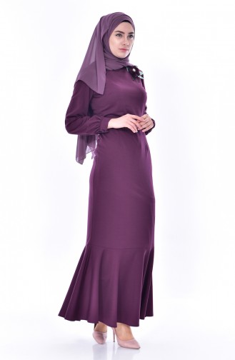 Robe Hijab Plum 3484-07