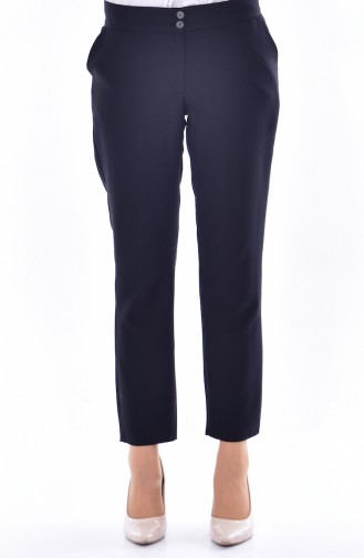 Düz Paça Pantolon 0166-07 Siyah