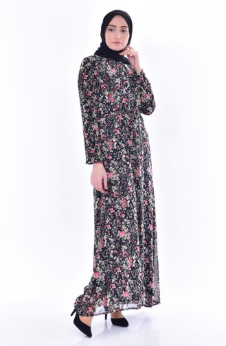 Black Hijab Dress 0114-01