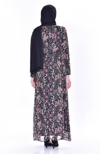 Black Hijab Dress 0114-01