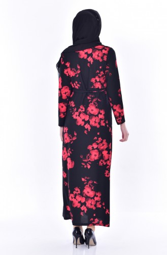 Black Hijab Dress 4574R-01