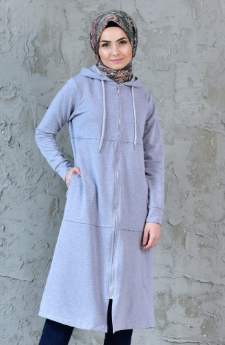 Spor Cape mit Kapuzen 1517-12 Grau 1517-12