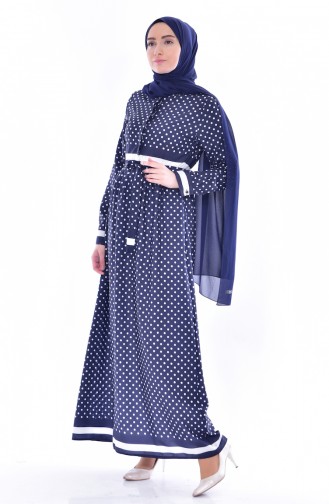 Robe Hijab Bleu Marine 81567-03