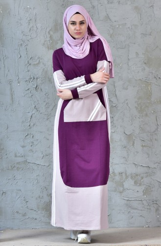 Zwetschge Hijab Kleider 8166-03
