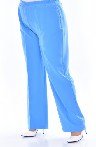 Pantalon élastique avec Poches Grande Taille 3103-06 Bleu 3103-06