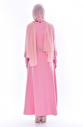 Hijab Kleid mit Fransen 1087-03 Puder 1087-03