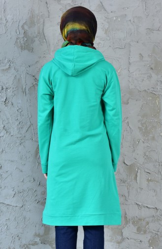 Hoodie Tracksuit Tunic 18079-05 Green 18079-05