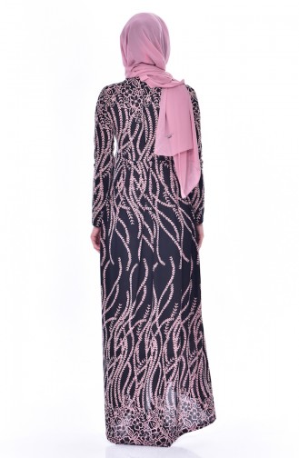 Dusty Rose Hijab Dress 6052-04