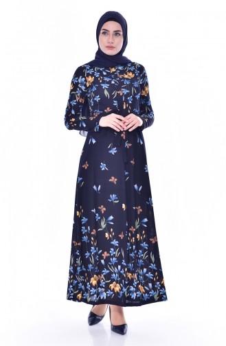 Robe Hijab Bleu Marine 6051-03