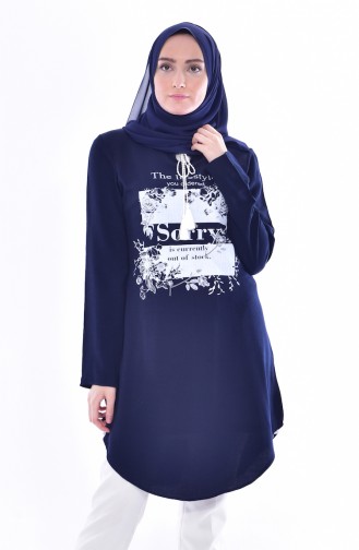 Navy Blue Tuniek 3832-01